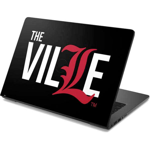 University of Louisville Black Background Dell Chromebook Skin