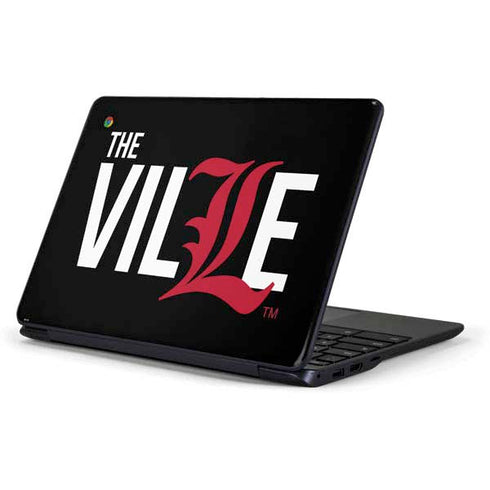 University of Louisville Black Background Samsung Chromebook Skin