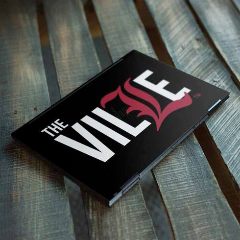 University of Louisville Black Background HP Envy Skin