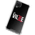 University of Louisville Black Background Galaxy A12 Clear Case