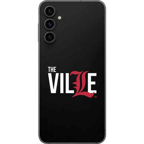 University of Louisville Black Background Galaxy A14 5G Skin