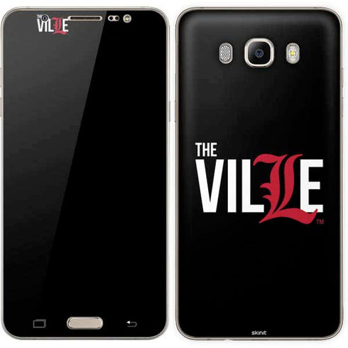University of Louisville Black Background Galaxy J7 Skin