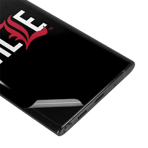 University of Louisville Black Background Galaxy Note 10 Skin