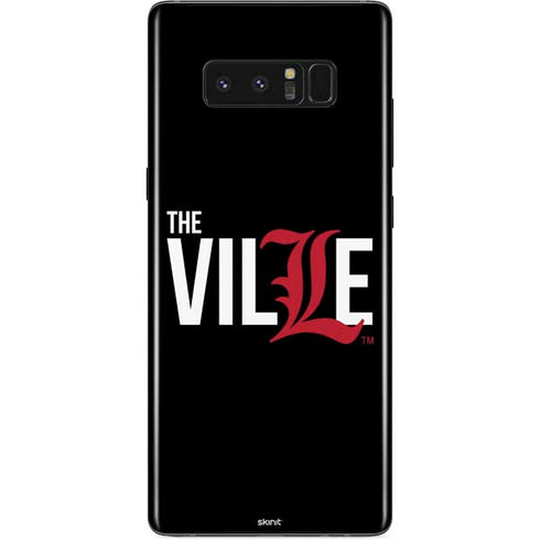 University of Louisville Black Background Galaxy Note 8 Skin