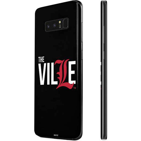 University of Louisville Black Background Galaxy Note 8 Skin