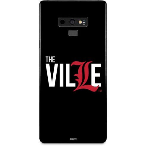 University of Louisville Black Background Galaxy Note 9 Skin