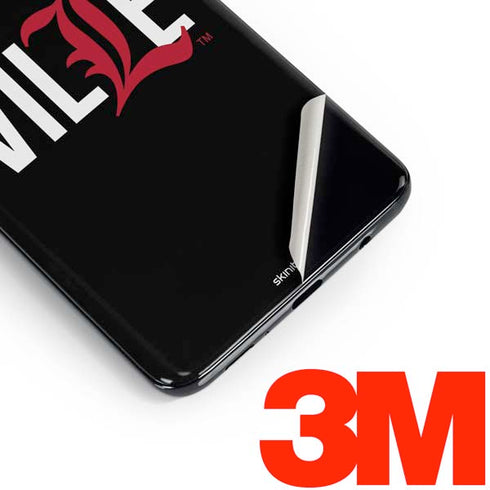 University of Louisville Black Background Galaxy S10 Plus Skin