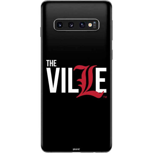 University of Louisville Black Background Galaxy S10 Skin
