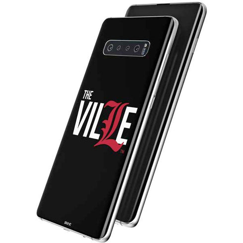 University of Louisville Black Background Galaxy S10 Skin