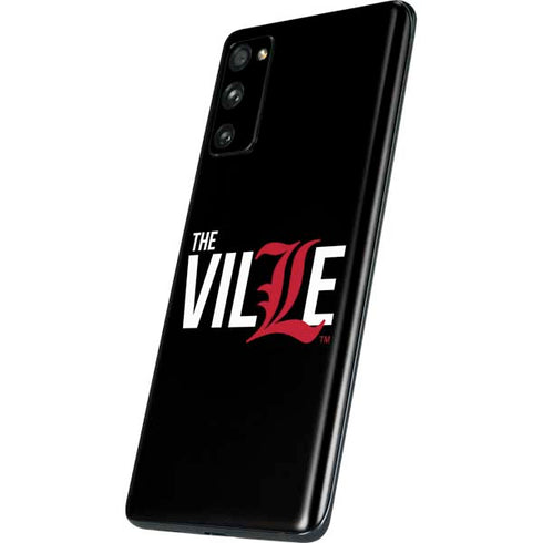 University of Louisville Black Background Galaxy S20 Fan Edition Skin