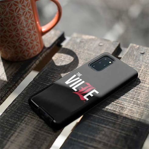 University of Louisville Black Background Galaxy S20 Plus Pro Case
