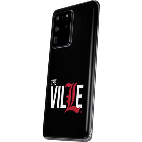University of Louisville Black Background Galaxy S20 Ultra 5G Skin