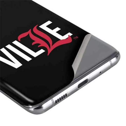 University of Louisville Black Background Galaxy S20 Ultra 5G Skin