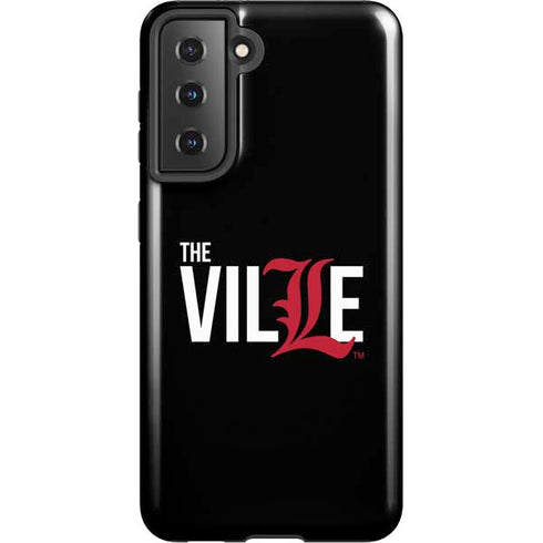 University of Louisville Black Background Galaxy S21 5G Pro Case