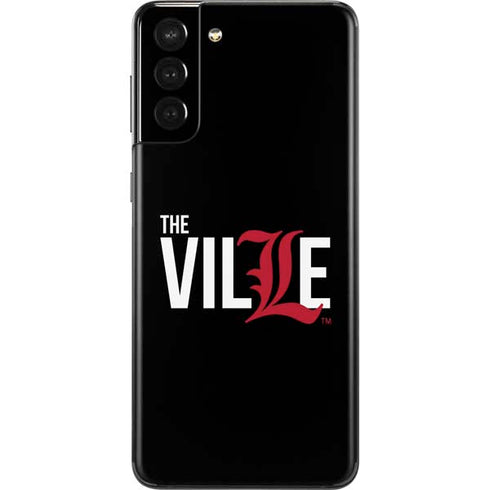 University of Louisville Black Background Galaxy S21 Plus 5G Skin