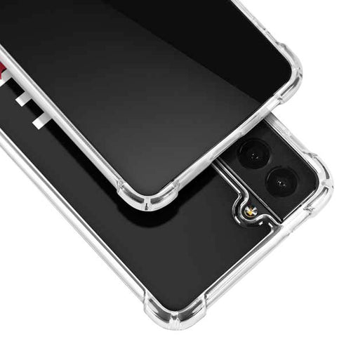University of Louisville Black Background Galaxy S22 Plus Clear Case