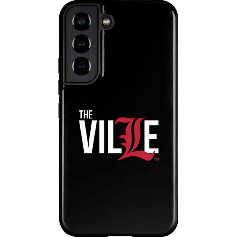 University of Louisville Black Background Galaxy S22 Pro Case