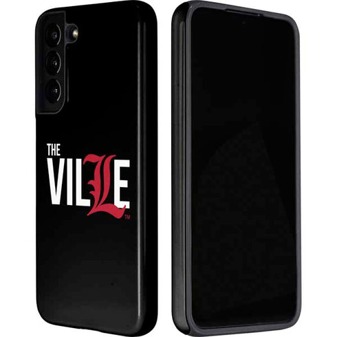 University of Louisville Black Background Galaxy S22 Pro Case