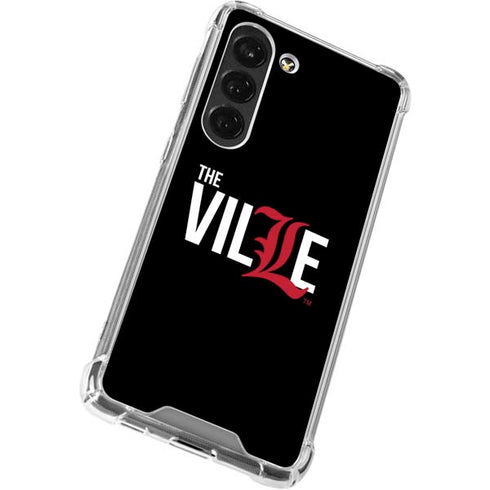 University of Louisville Black Background Galaxy S23 Clear Case