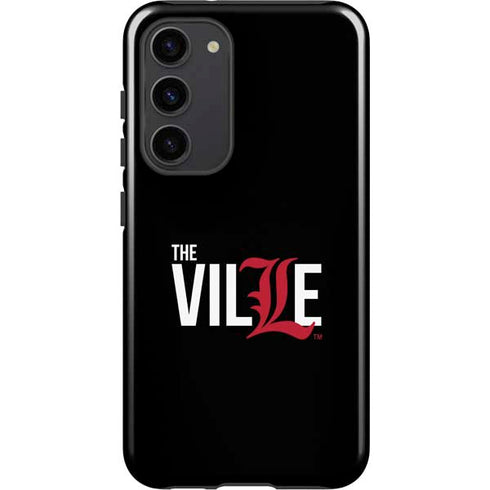 University of Louisville Black Background Galaxy S23 Plus Pro Case