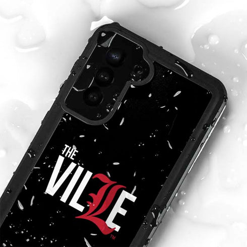 University of Louisville Black Background Galaxy S23 Plus Waterproof Case