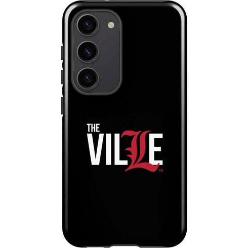 University of Louisville Black Background Galaxy S23 Pro Case