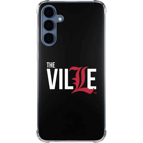 University of Louisville Black Background Galaxy S24 Clear Case