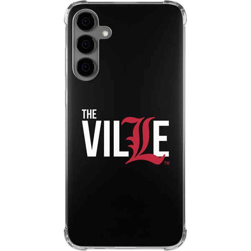 University of Louisville Black Background Galaxy S24 Plus Clear Case