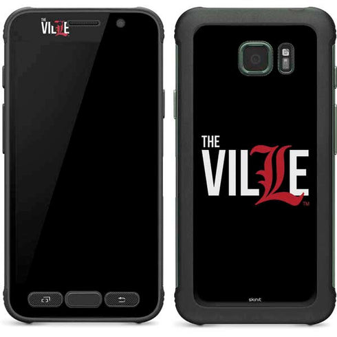 University of Louisville Black Background Galaxy S7 Active Skin