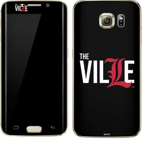 University of Louisville Black Background Galaxy S7 Edge Skin