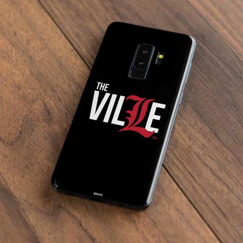 University of Louisville Black Background Galaxy S9 Plus Skin