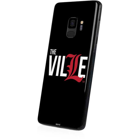University of Louisville Black Background Galaxy S9 Skin