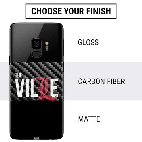 University of Louisville Black Background Galaxy S9 Skin