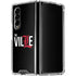 University of Louisville Black Background Galaxy Z Fold4 5G Clear Case
