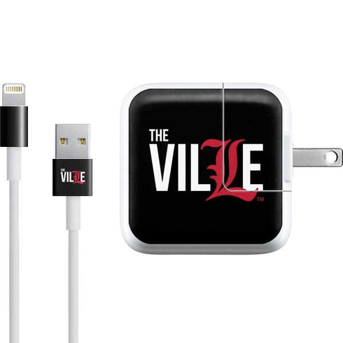 University of Louisville Black Background iPad Charger (10W USB) Skin