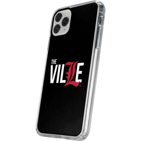University of Louisville Black Background iPhone 11 Pro Clear Case