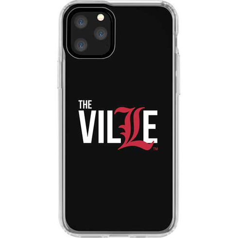 University of Louisville Black Background iPhone 11 Pro Clear Case