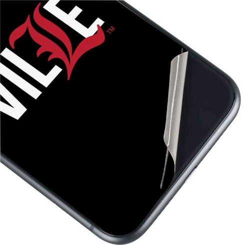 University of Louisville Black Background iPhone 11 Skin