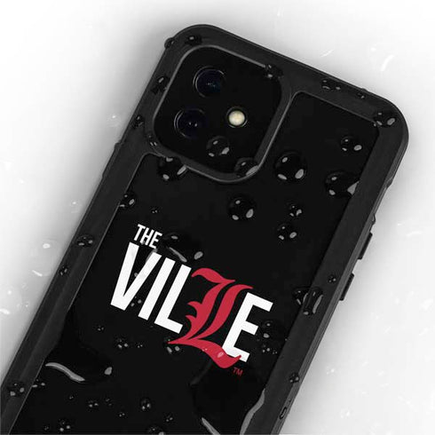 University of Louisville Black Background iPhone 12 Mini Waterproof Case