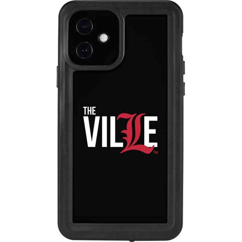 University of Louisville Black Background iPhone 12 Waterproof Case