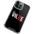 University of Louisville Black Background iPhone 13 Pro Clear Case
