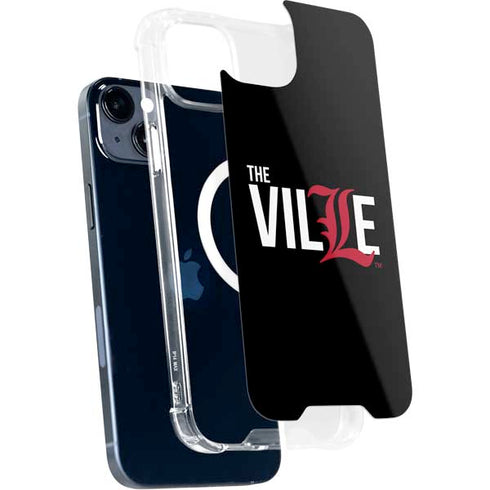 University of Louisville Black Background iPhone 15 Plus MagSafe Case