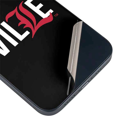 University of Louisville Black Background iPhone 15 Plus Skin