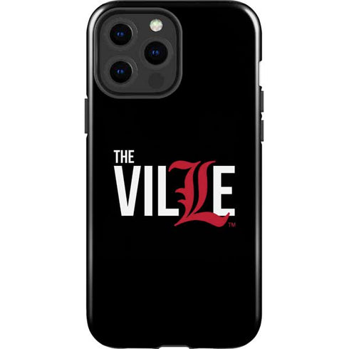 University of Louisville Black Background iPhone 15 Pro Max Impact Case
