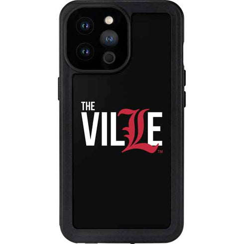 University of Louisville Black Background iPhone 14 Pro Max Waterproof Case