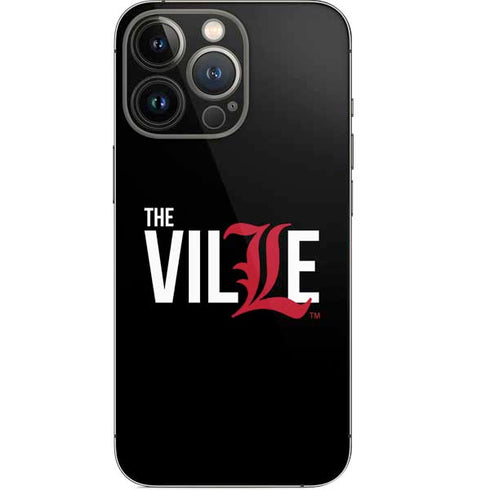 University of Louisville Black Background iPhone 14 Pro Skin
