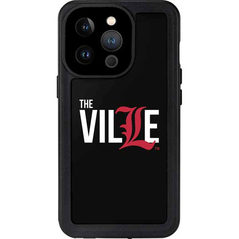 University of Louisville Black Background iPhone 14 Pro Waterproof Case