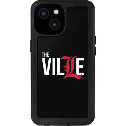 University of Louisville Black Background iPhone 15 Waterproof Case