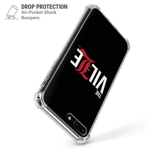 University of Louisville Black Background iPhone 7/8 Plus Clear Case
