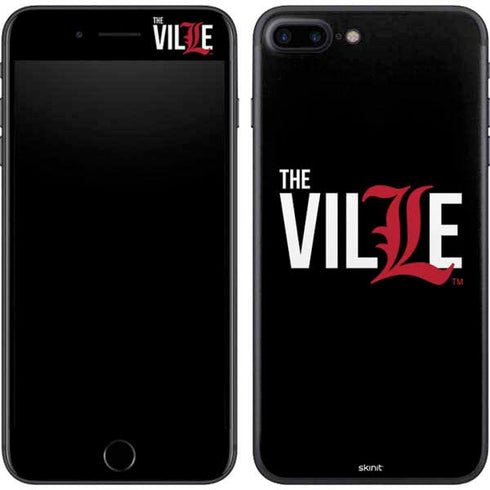 University of Louisville Black Background iPhone 8 Plus Skin